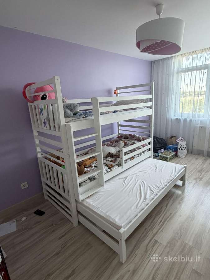 Dviaukštė lova su stalčiais - nuotraukos Nr. 5