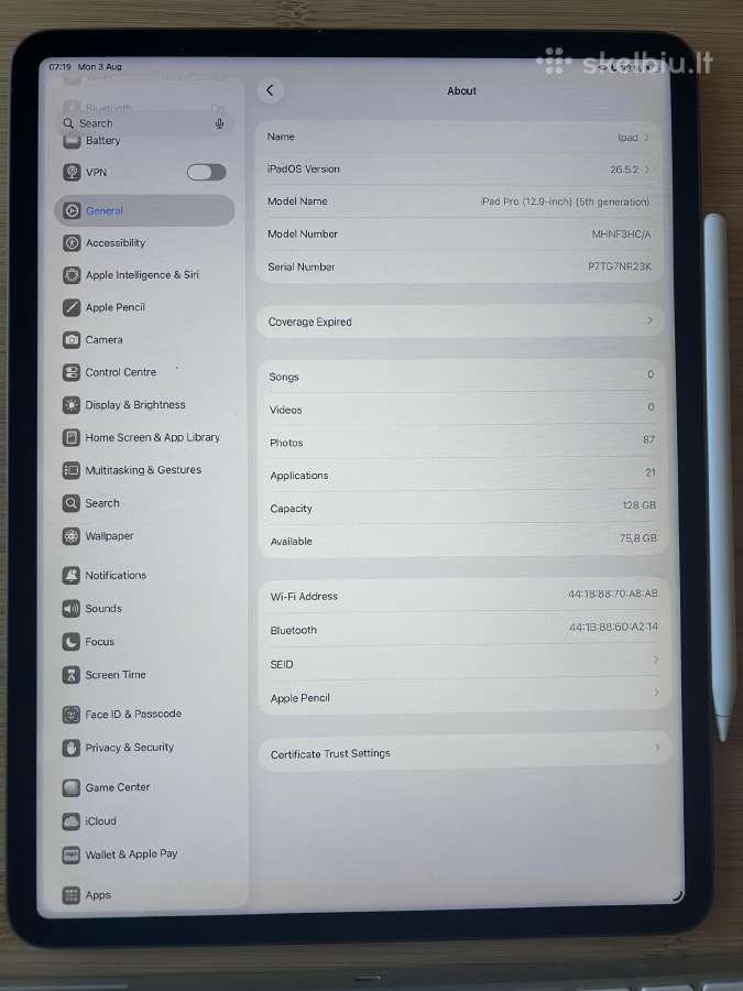 iPad Pro 12.9 inch 5gen - nuotraukos Nr. 3