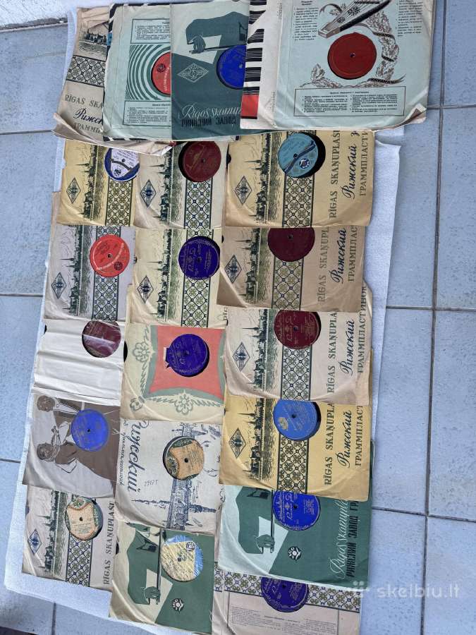Gramofonin. plokšt. sovietm. įv.65vnt.su lagaminu - nuotraukos Nr. 4