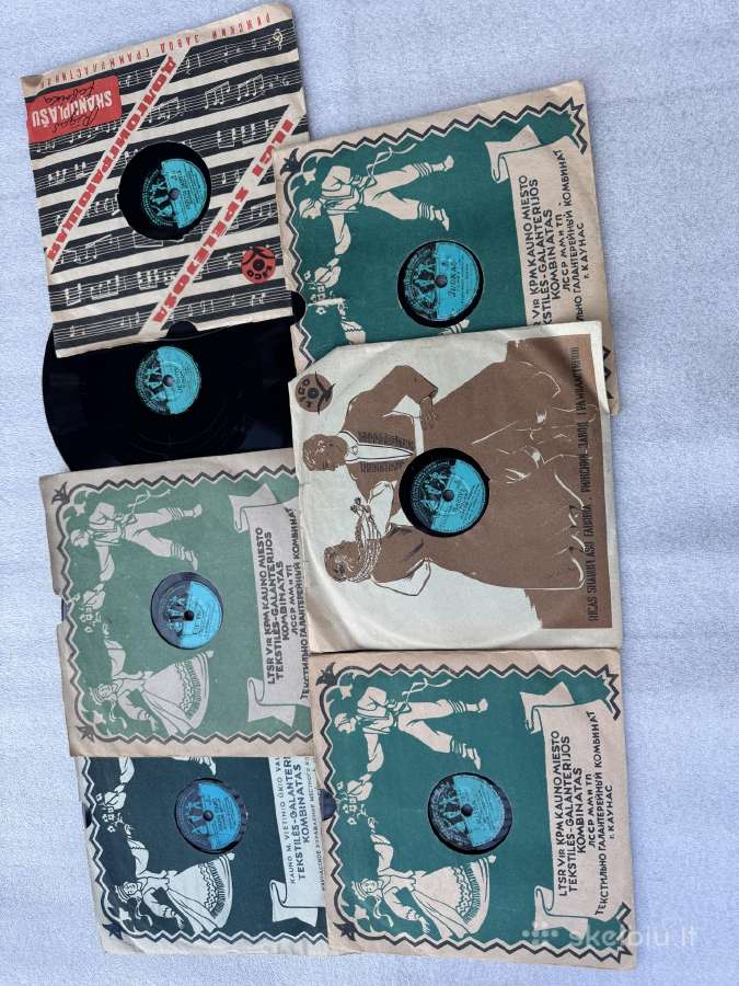 Gramofonin. plokšt. sovietm. įv.65vnt.su lagaminu - nuotraukos Nr. 7