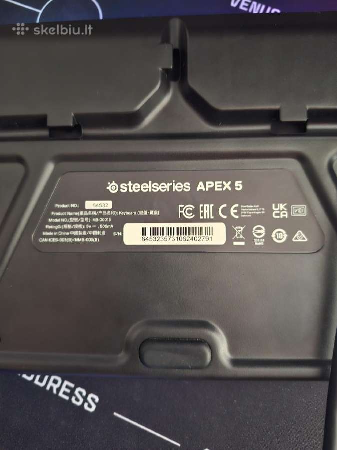 Klaviatūra Steelseries Apex5 - nuotraukos Nr. 6