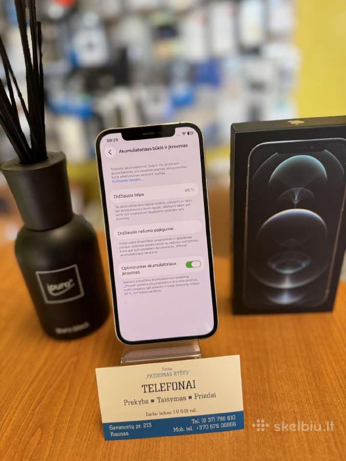 iPhone 12pro 128gb Silver Su Garantija - nuotraukos Nr. 4