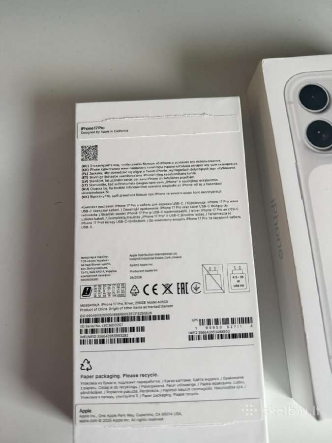 iPhone 17 Pro 256 GB silver - nuotraukos Nr. 2