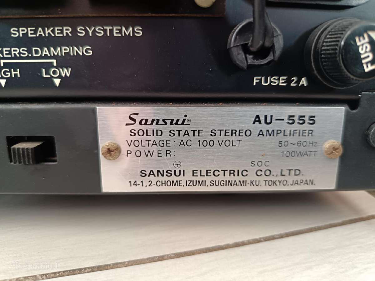 Sansui Au-555 stiprintuvas - nuotraukos Nr. 9