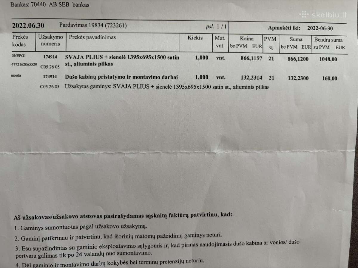 Parduodama vonia su apdaila ir dušo sienelėmis - nuotraukos Nr. 5