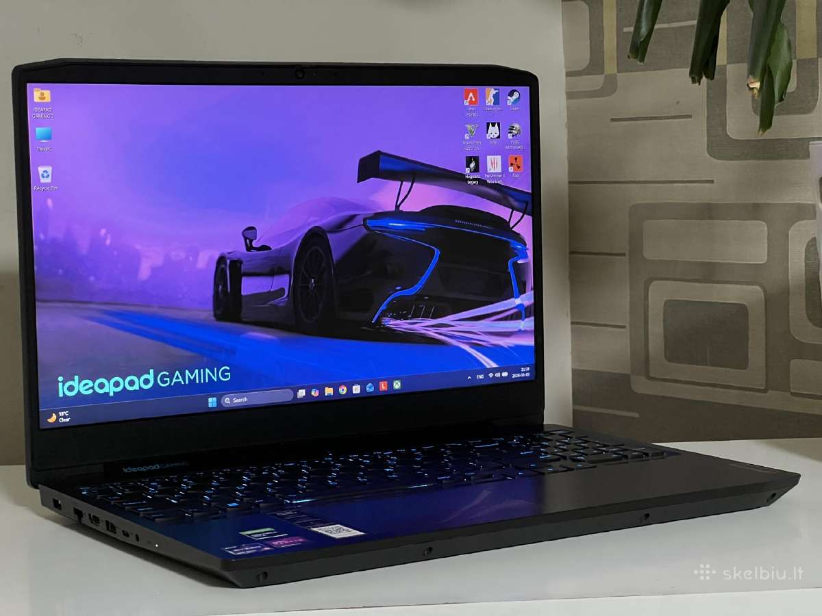 Parduodamas Ideapad Gaming su Gtx 1650, Ryzen 5. - nuotraukos Nr. 2