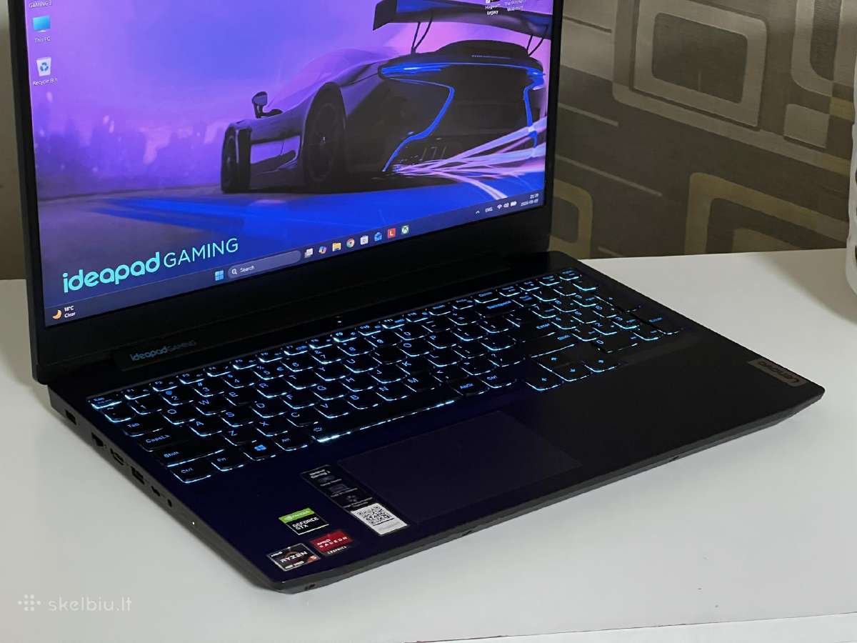 Parduodamas Ideapad Gaming su Gtx 1650, Ryzen 5. - nuotraukos Nr. 3