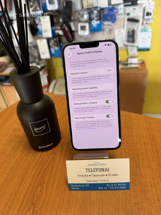 iPhone 13promax 256gb Green Su Garantija - nuotraukos Nr. 4