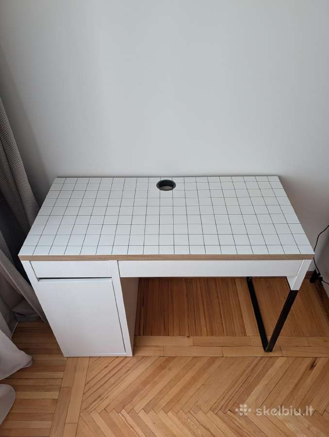 Baltas Ikea rašomasis stalas Micke - nuotraukos Nr. 2