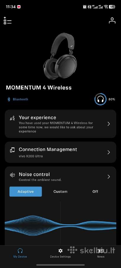 Sennheiser momentum 4 - nuotraukos Nr. 5
