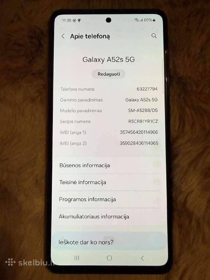 Samsung A52s 5G - nuotraukos Nr. 4