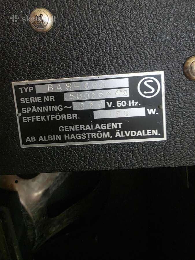 Bosinės gitaros stiprintuvas Pearl Bas-600 - nuotraukos Nr. 4