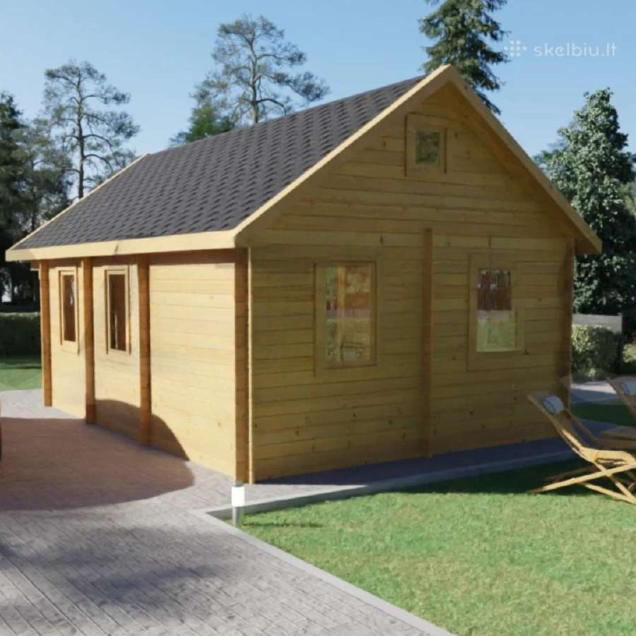 32m2 vasarnamis su terasa ir stogine tik 5300! - nuotraukos Nr. 10