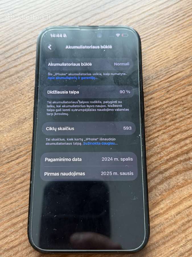 iPhone 16 128gb black - nuotraukos Nr. 2