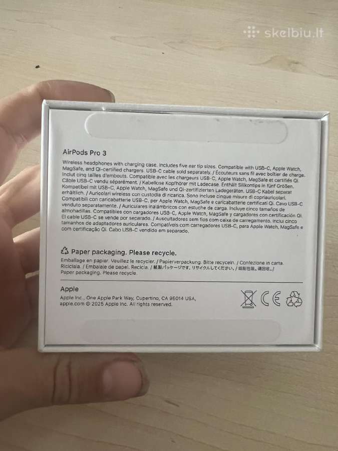 Airpods pro 3 originalios - nuotraukos Nr. 2