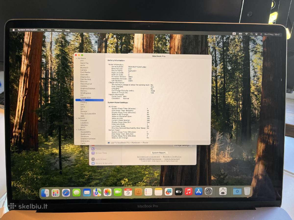 MacBook Pro 16 / 2019 / i9 / 16 GB / 1tb / A2141 - nuotraukos Nr. 16