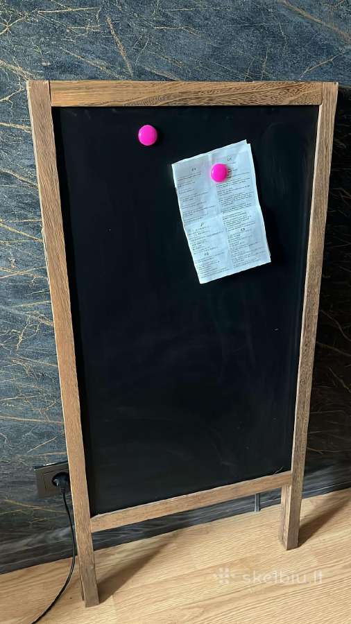 Pastatoma A formos kreidinė reklaminė lenta - nuotraukos Nr. 2