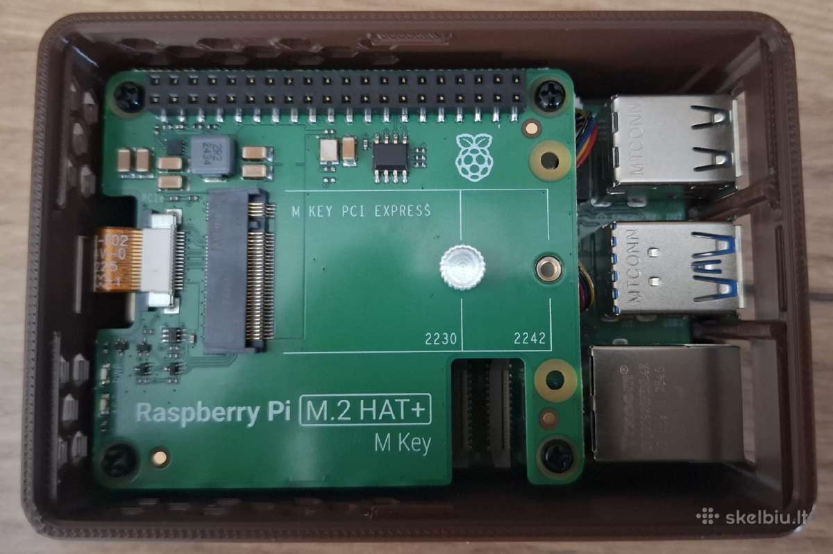 Raspberry Pi 5 8gb + 64 GB Sd + aušintuvas + M.2 - nuotraukos Nr. 3