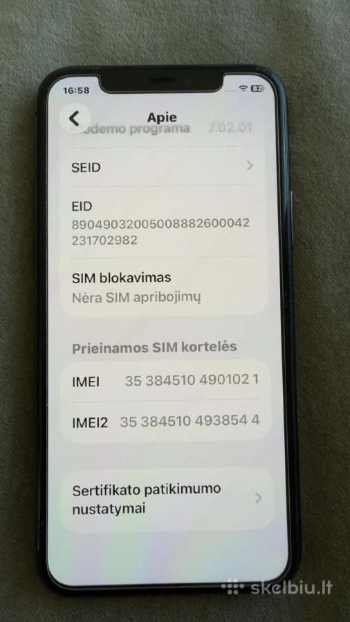 iPhone 11 pro 64gb Space gray tvarkingas - nuotraukos Nr. 9