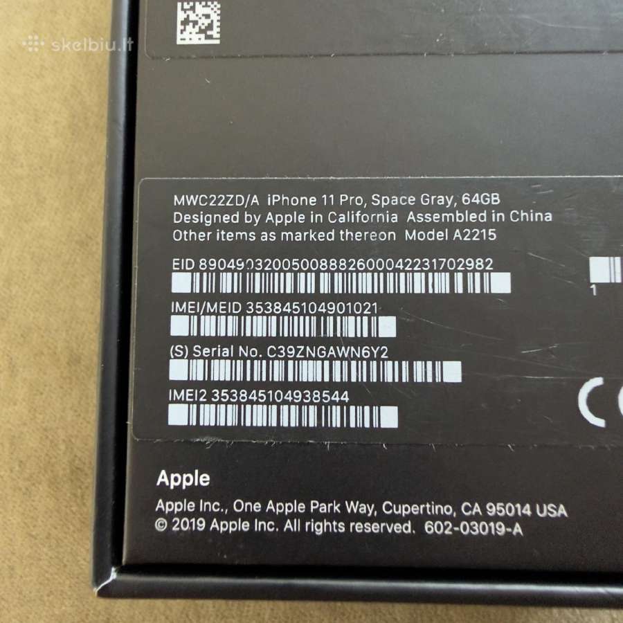 iPhone 11 pro 64gb Space gray tvarkingas - nuotraukos Nr. 11