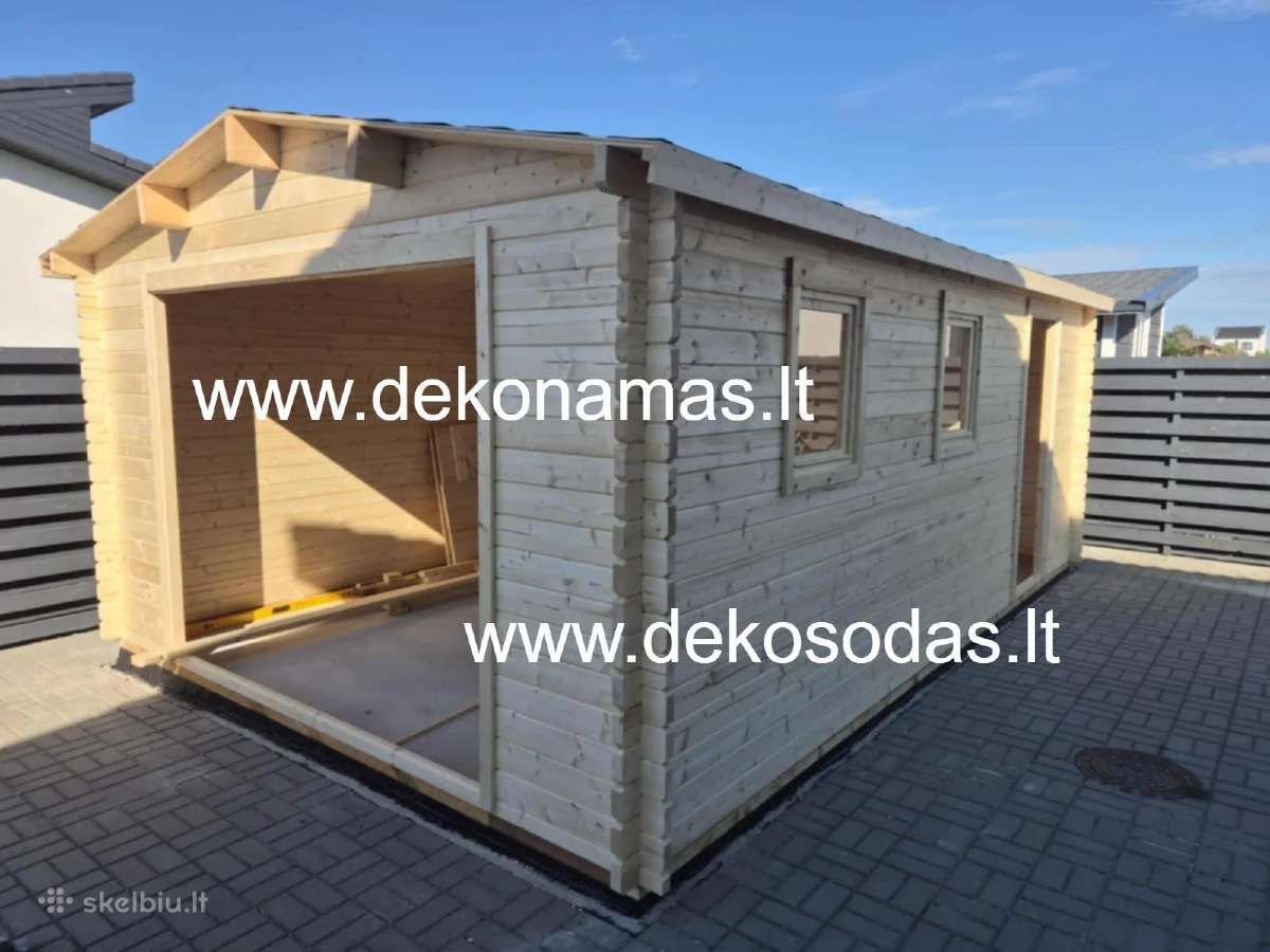 Medinis sandėliukas 5,5x2 m–2 patalpos + malkinė - nuotraukos Nr. 5