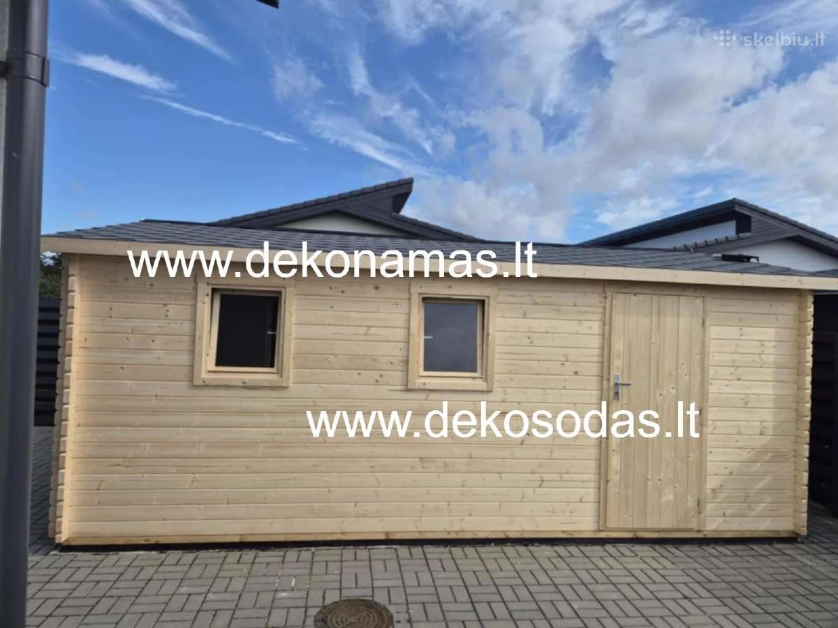 Medinis sandėliukas 5,5x2 m–2 patalpos + malkinė - nuotraukos Nr. 6