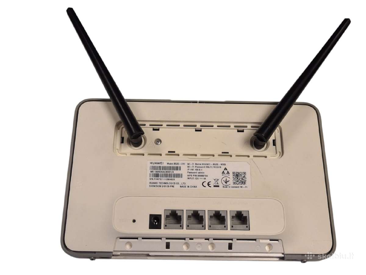 Huawei 4G B535-232 4G Lte maršrutizatorius + 3 mėn - nuotraukos Nr. 5