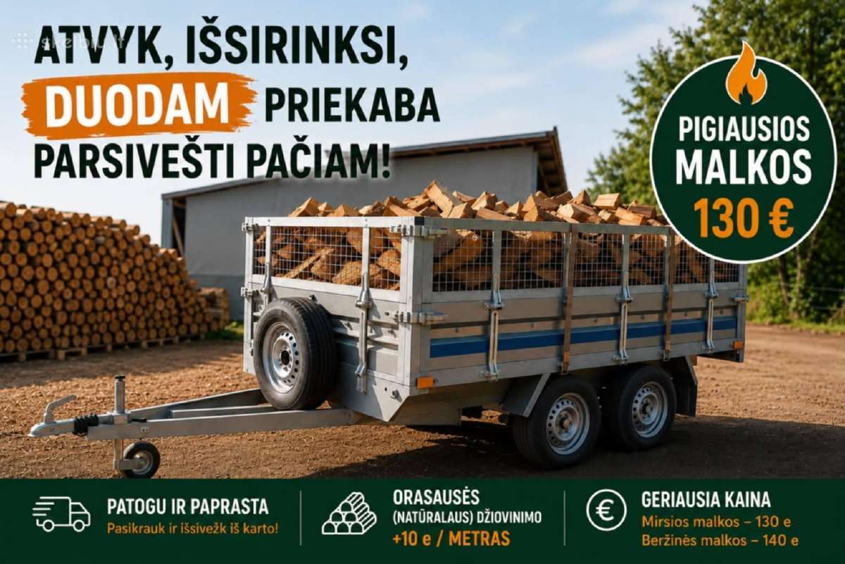 Pigiausios malkos parsivešti patiems - nuotraukos Nr. 2