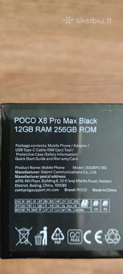 Xiaomi Poco X8 Pro Max 12 GB RAM 512gb Rom - nuotraukos Nr. 5