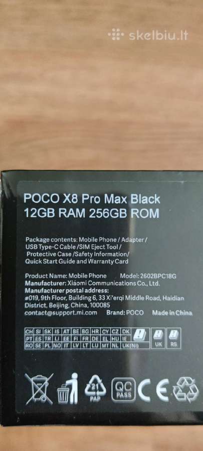 Xiaomi Poco X8 Pro & X8 Pro Max 12/512 GB - nuotraukos Nr. 4