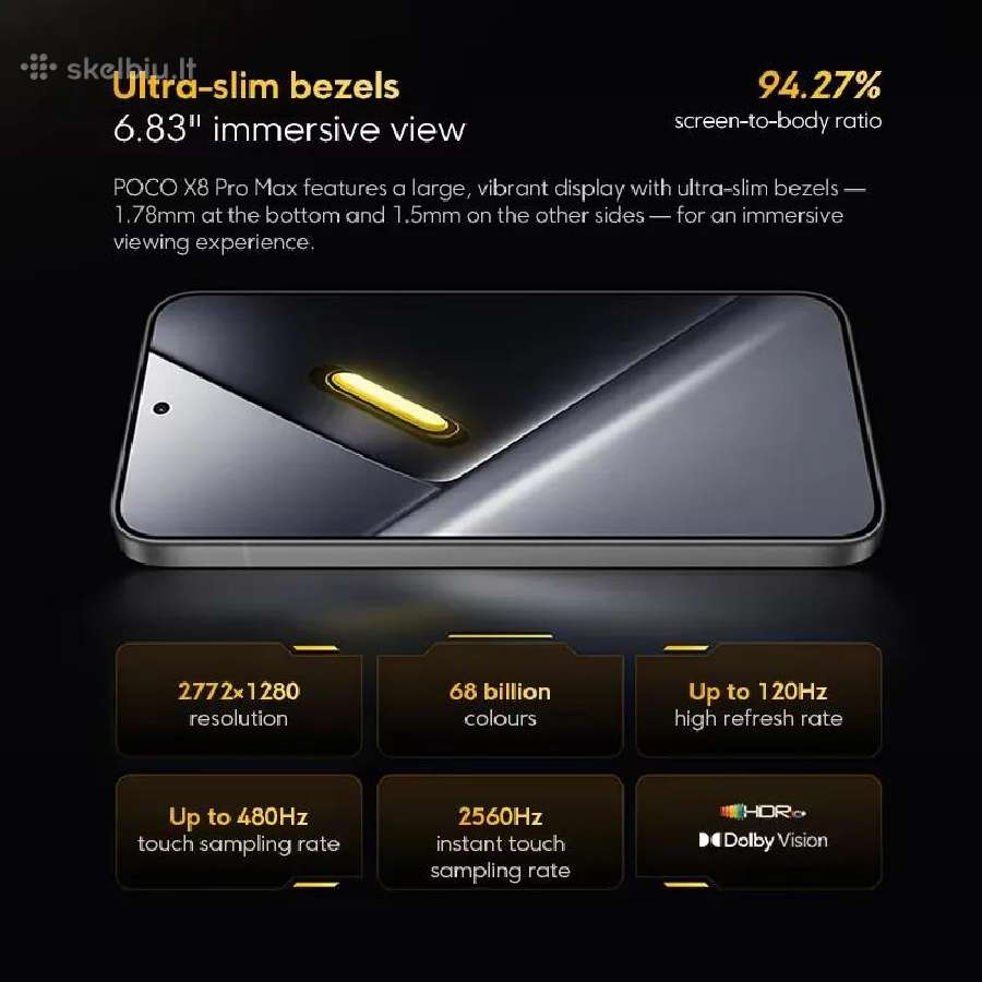 Xiaomi Poco X8 Pro Max 12 GB RAM 512gb Rom - nuotraukos Nr. 7