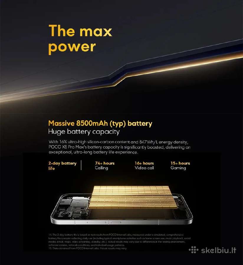 Xiaomi Poco X8 Pro Max 12 GB RAM 256 GB Rom - nuotraukos Nr. 23