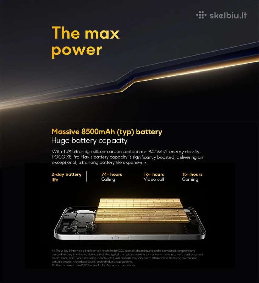 Xiaomi Poco X8 Pro Max 12 GB RAM 512gb Rom - nuotraukos Nr. 23