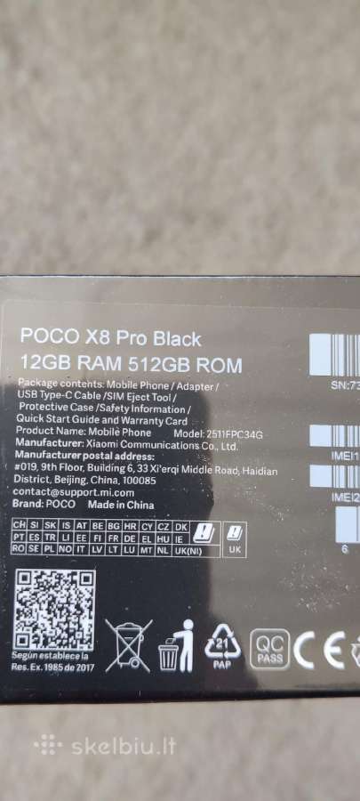 Xiaomi Poco X8 Pro & X8 Pro Max 12/512 GB - nuotraukos Nr. 34