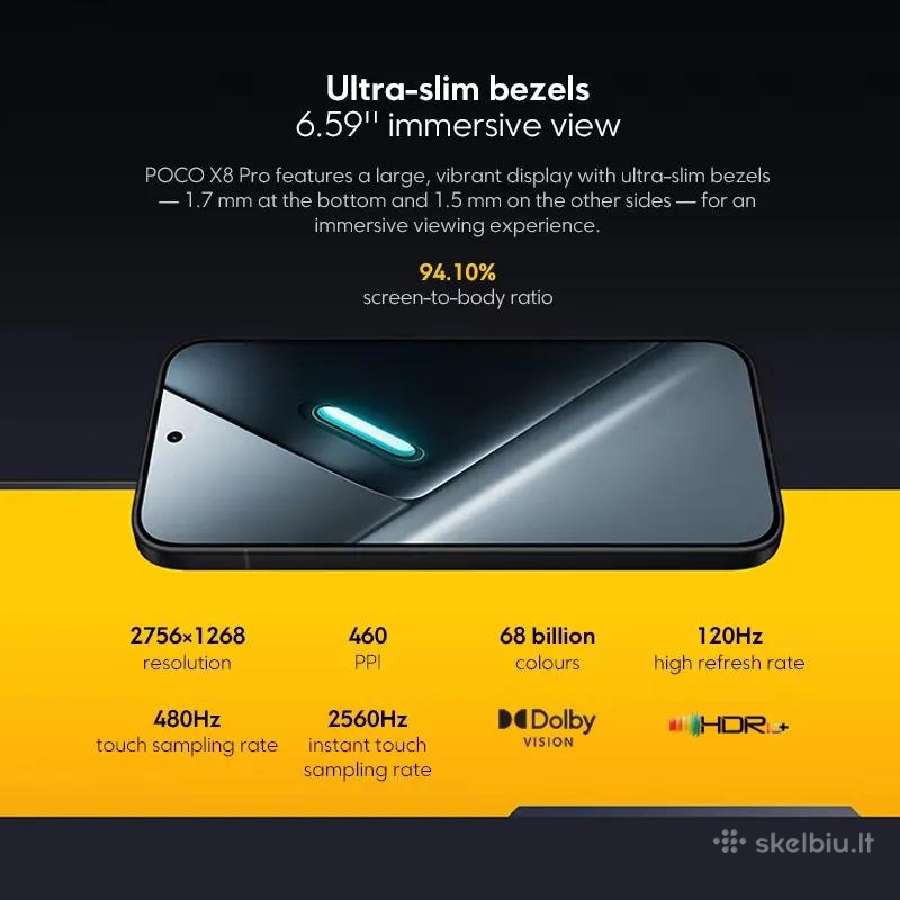 Xiaomi Poco X8 Pro & X8 Pro Max 12/512 GB - nuotraukos Nr. 38