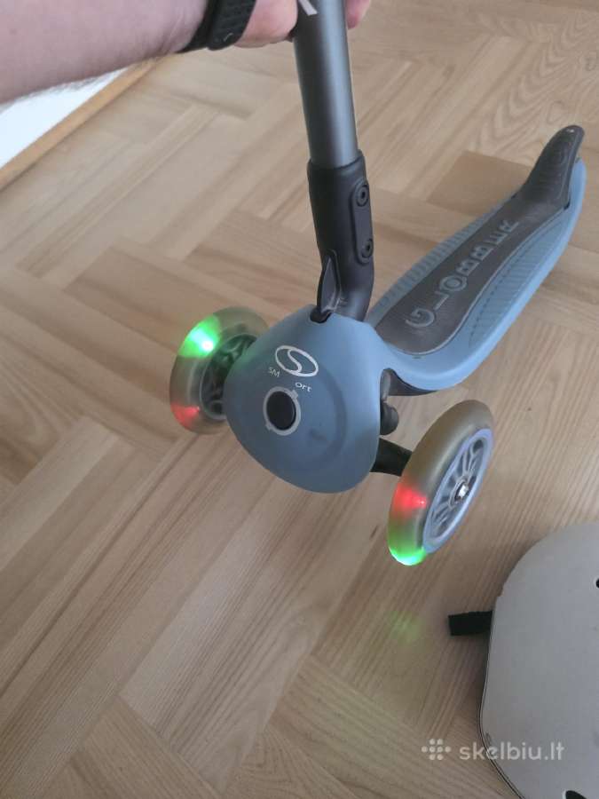 Paspirtukas globber go up deluxe lights, mėlynas - nuotraukos Nr. 4