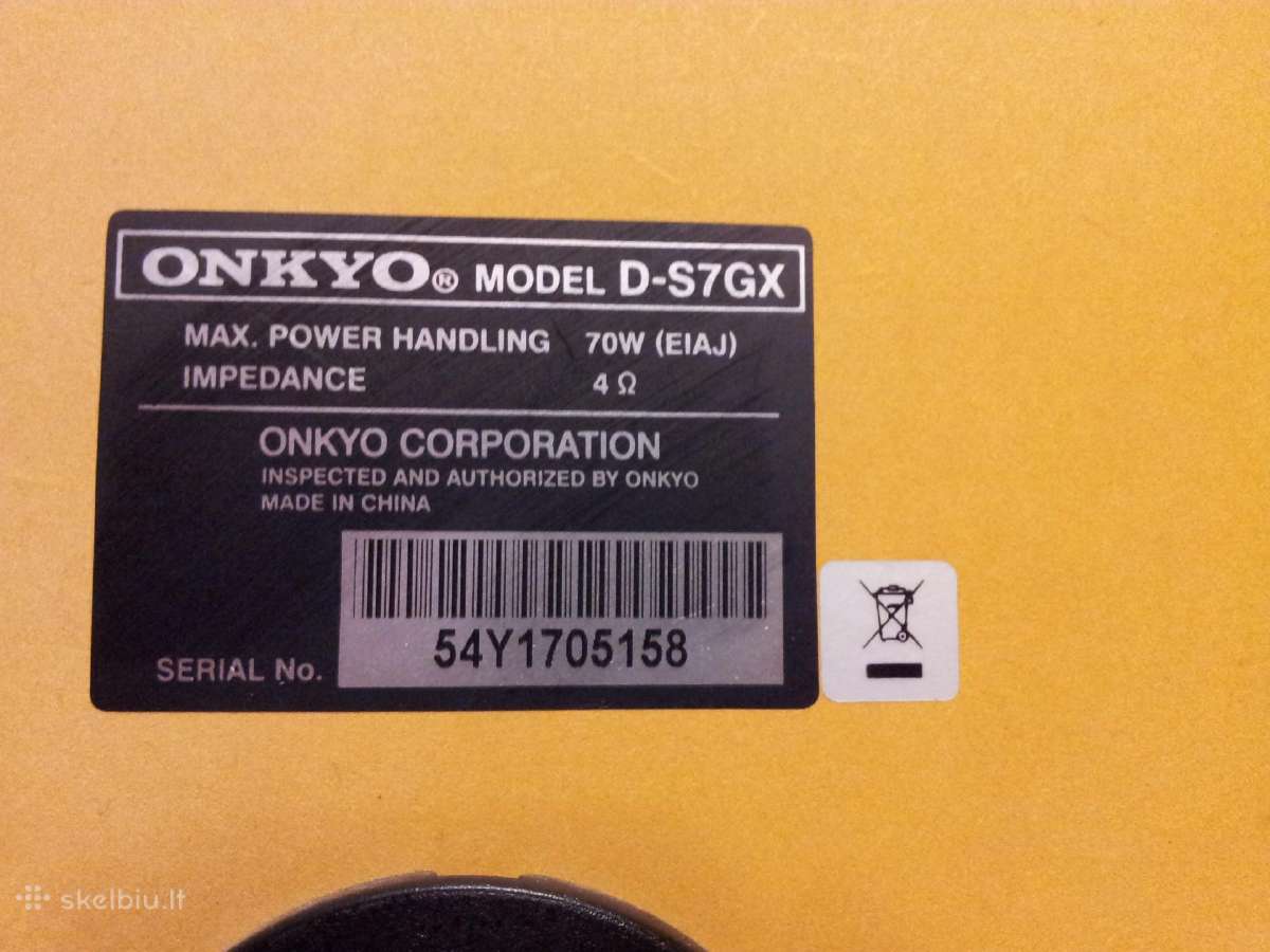 Lentyninės Kolonėlės Onkyo D-s7gx - nuotraukos Nr. 4