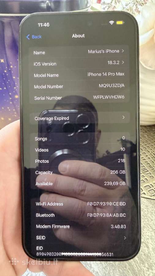 iPhone 14 pro max 256gb - nuotraukos Nr. 16