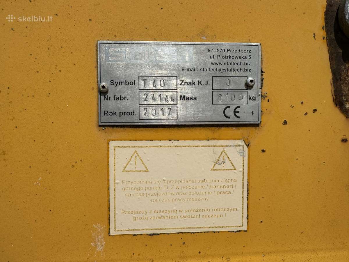 Staltech T40s 2017 m. sunkiosios diskinės akėčios - nuotraukos Nr. 6