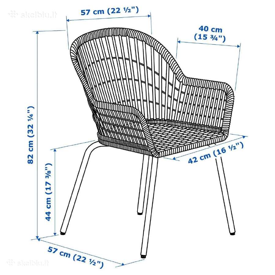 Ikea Nilsove pinta ratano kėdė - nuotraukos Nr. 8
