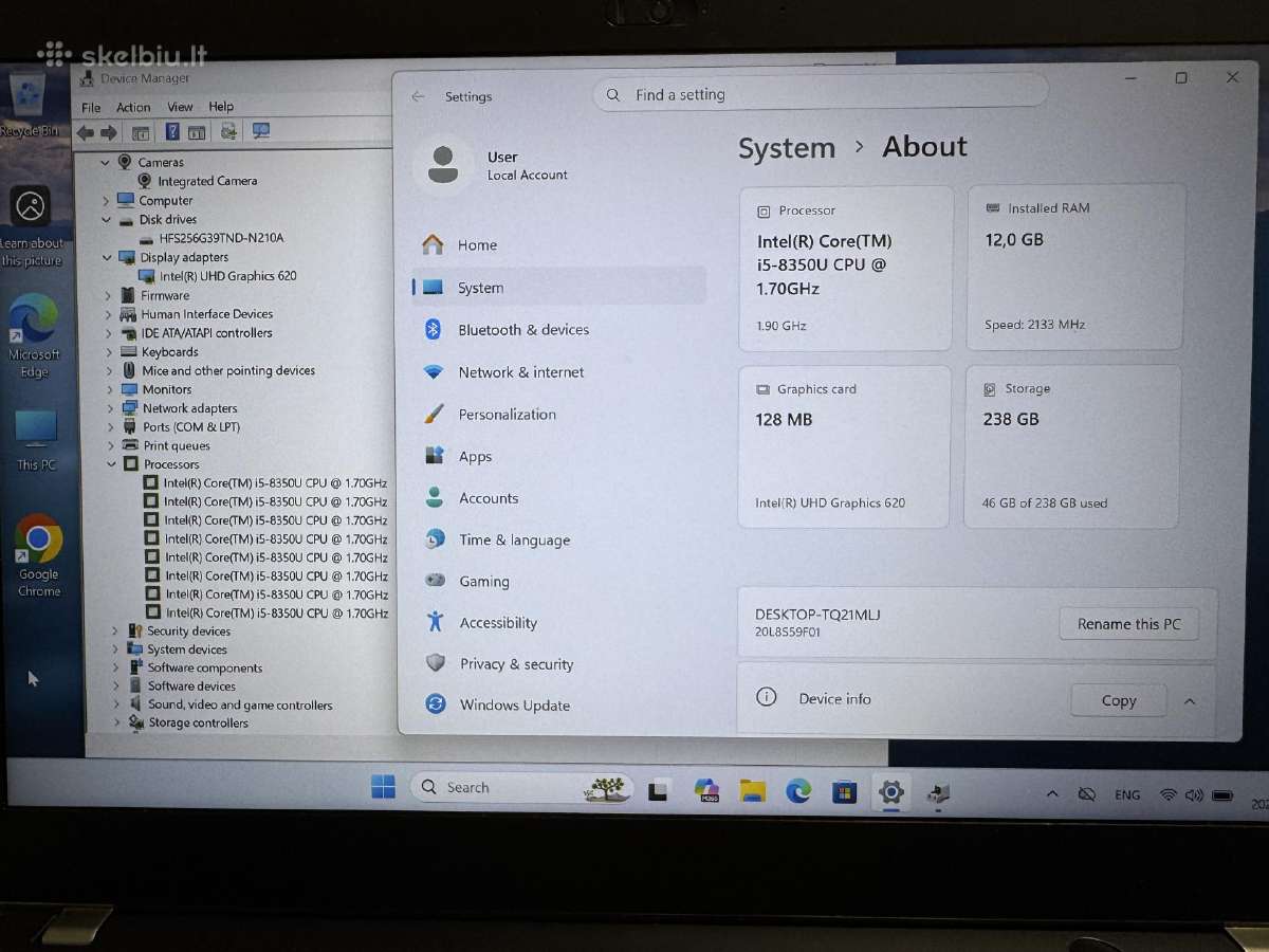 Lenovo Thinkpad T480s - nuotraukos Nr. 4