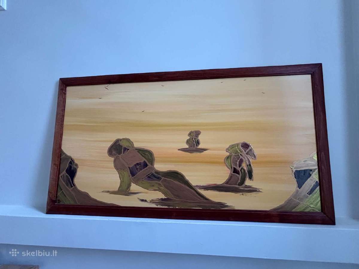 Dideli vintažiniai paveikslai 130x70 cm – po 50 € - nuotraukos Nr. 2