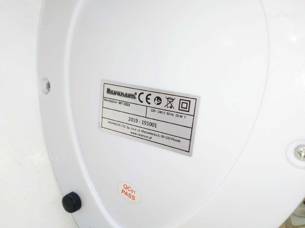 Ventiliatorius Ravanson Wt-1023 - nuotraukos Nr. 4