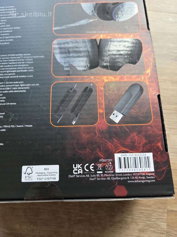 Turtle Beach Stealth 500 Deltaco Dh440 Xbox Forza - nuotraukos Nr. 7