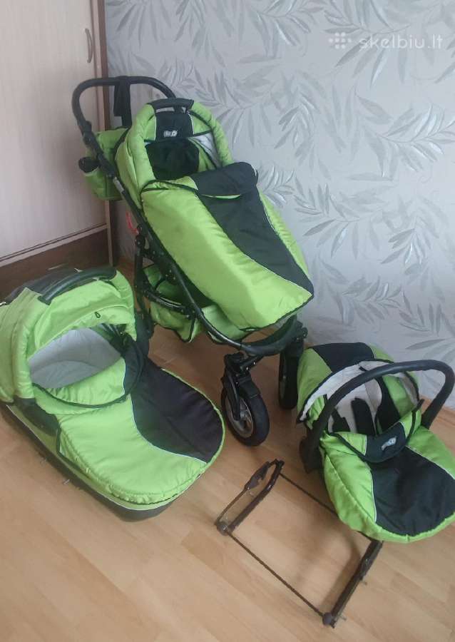 Vežimėlis Tako 3in1 žalios spalvos. - nuotraukos Nr. 2