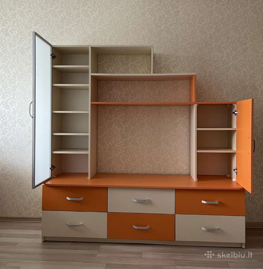 Parduodama sekcija oranžinės ir kreminės spalvos - nuotraukos Nr. 2