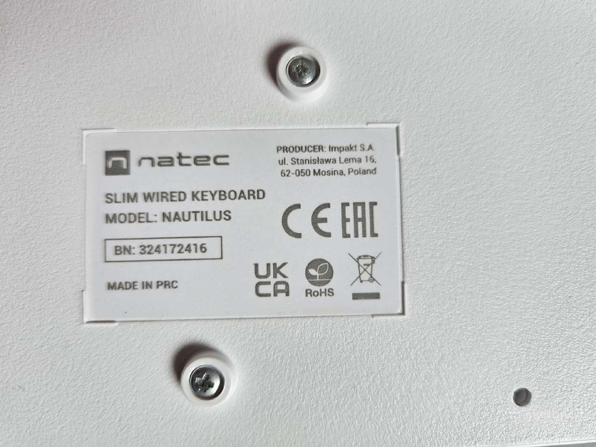 Natec Klaviatūra minkštais mygtukais Nautilus - nuotraukos Nr. 3