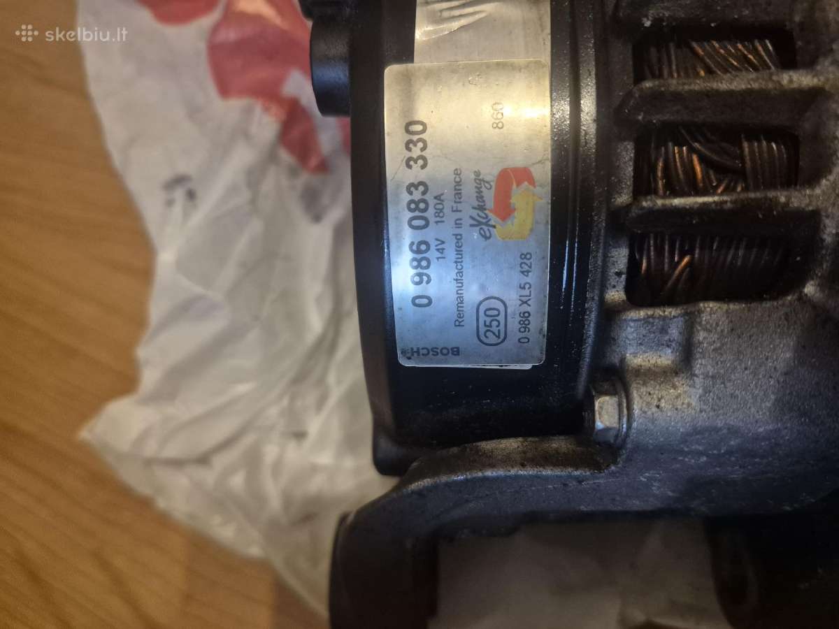 Originalus Bmw Bosch 180a generatorius - nuotraukos Nr. 3