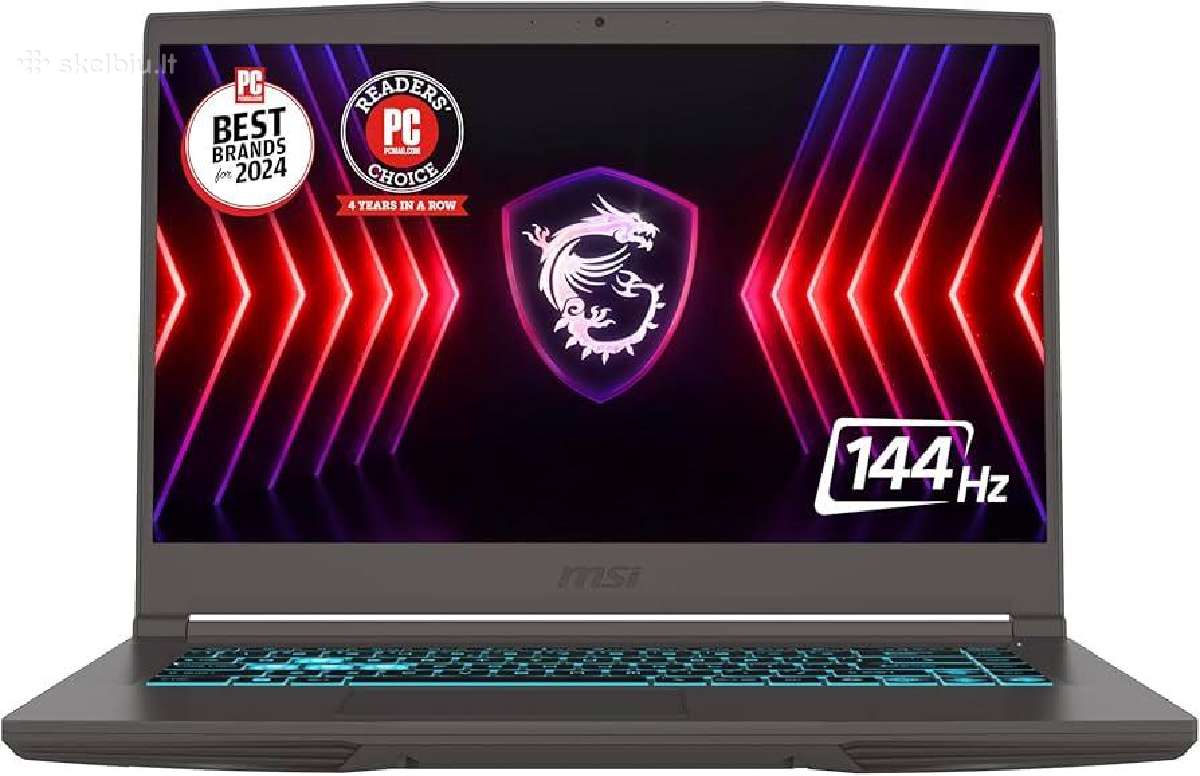 Msi Gaming 15.6fhd i7 4,7gh 16gb Rtx3050 SSD - nuotraukos Nr. 4