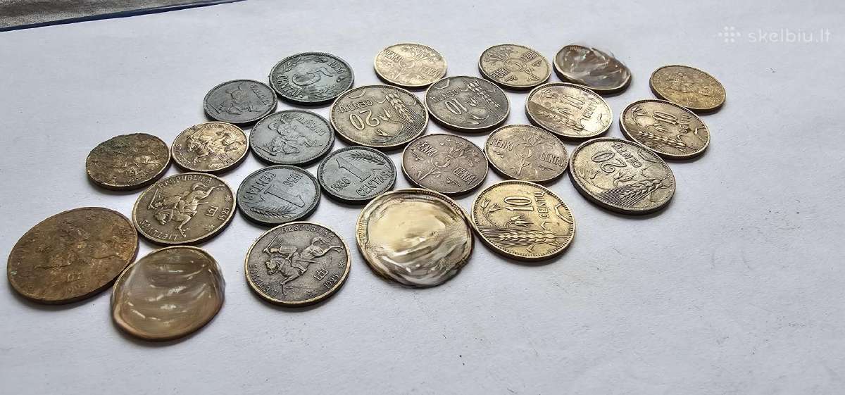 1925-1936 Lietuvos tarpukario centai 21vnt - nuotraukos Nr. 2